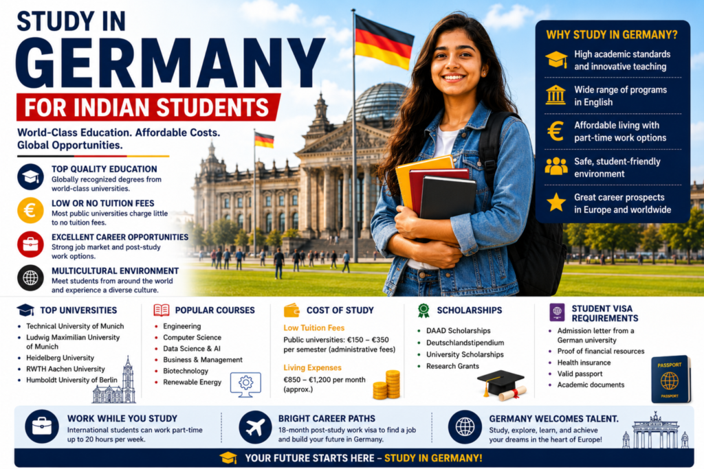 Study in Germany for Indian Students