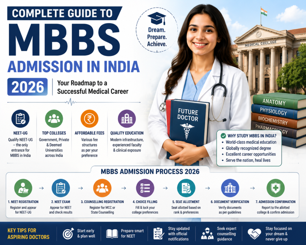 Complete Guide to MBBS Admission in India 2026: