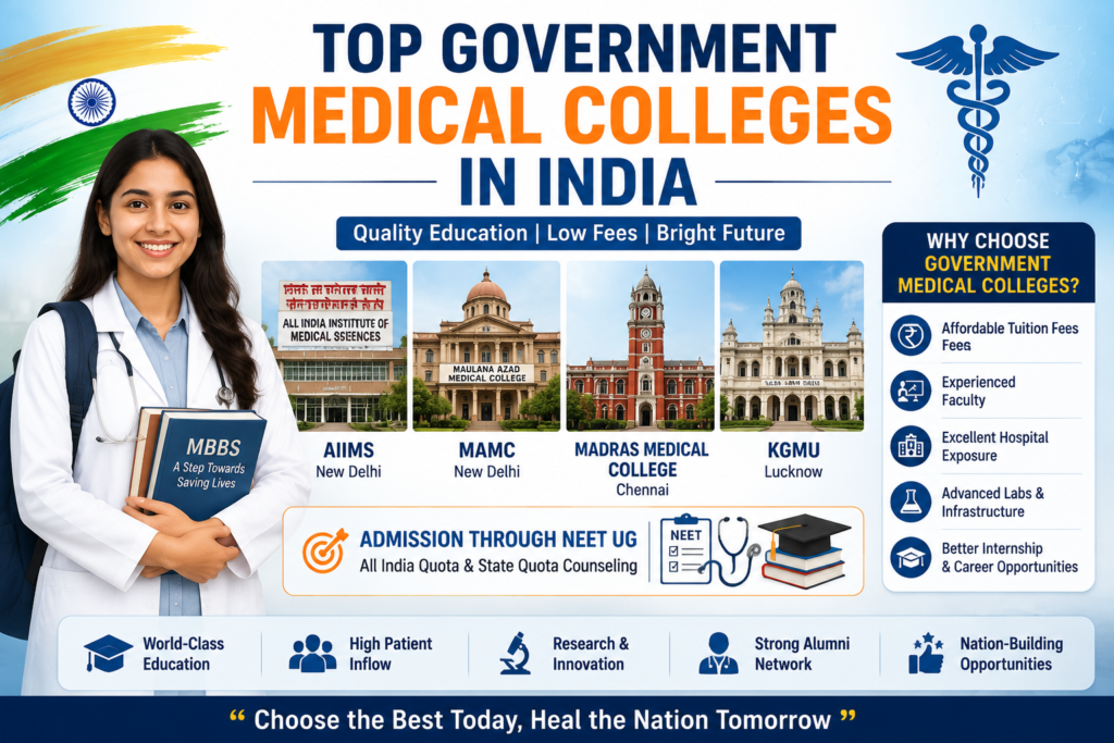 Top government medical colleges