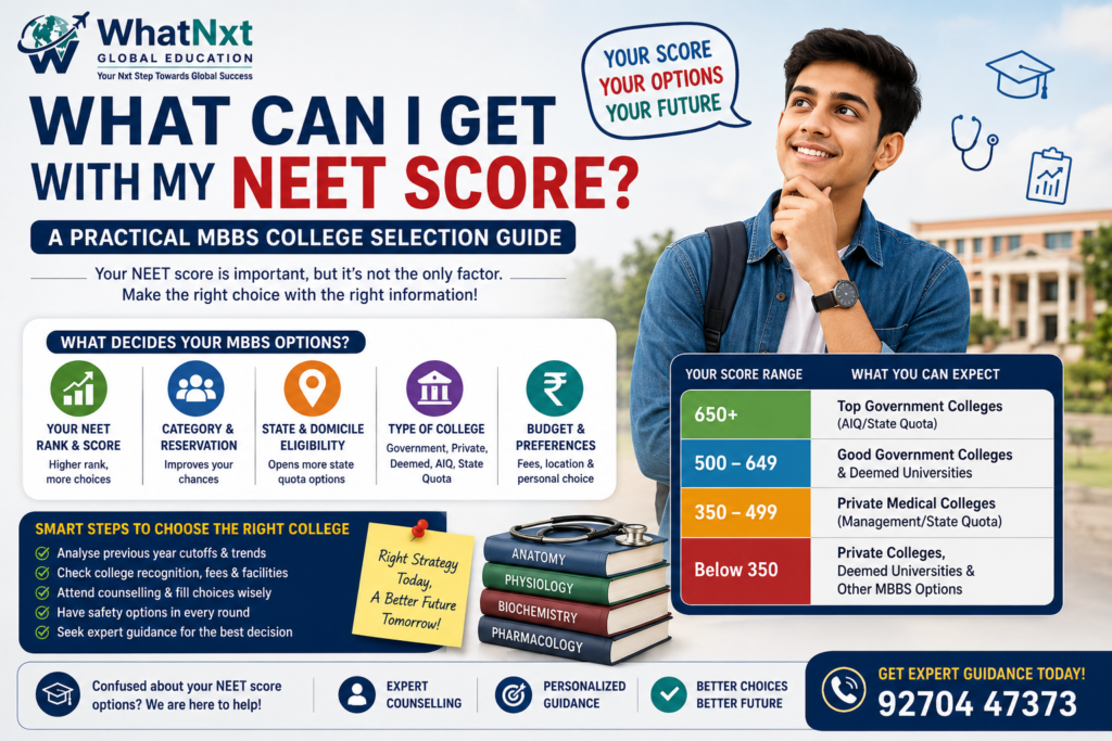 What Can I Get With My NEET Score